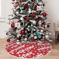 thumbnail image 5 of Rocae Popcorn2 for Christmas Tree Skirt with Pom Pom Trim for Holiday Party for Holiday Home Decor Indoor Outdoor-48", 5 of 7