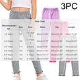 thumbnail image 3 of Hellosay Baby 3 Pack Leggings Cotton Elastic Waist Ruffle Hem Strecth Comfortable Solid Casual Dance Pants Size 1-9, 3 of 9
