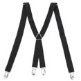 thumbnail image 1 of Men's X-Back Clip Suspenders Adjustable Elastic Suspenders Retro Formal Dress Tux, 1 of 7