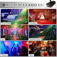 thumbnail image 3 of Party Light Disco Lights,LED RGB Sound Activated Strobe Lights with Remote Control Stage Lights, DJ Lights Various Patterns Projector Effect for Bar Club Birthday Parties Christmas Holiday, 3 of 7