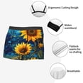 thumbnail image 4 of KLL Vintage Starry Sky Sunflower Men's Cotton Boxer Briefs Underwear-Small, 4 of 8