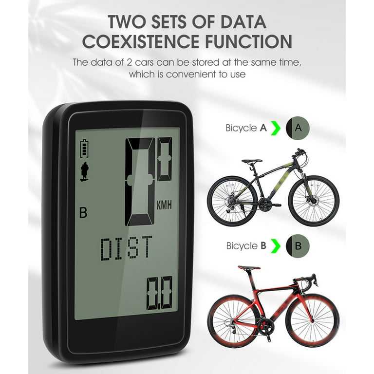 Bike speedometer for rear wheel sale