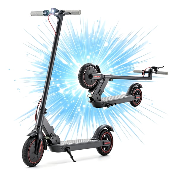 iSinwheel Commuter Electric Scooters for Adults, 350W Motor with Max 18 Mph 19 Miles Range Portable Folding Escooter, 8.5'' Pneumatic Tires & 7.8Ah High Capacity E-scooter Teens