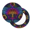 thumbnail image 3 of Goofa Indian Mandalas Dragonfly Printed Stool Covers Round, Waterproof Round Bar Stool Covers Anti-Slip Round Bar Stool Seat Cover with Elastic Bands Durable -12 inch, 3 of 7