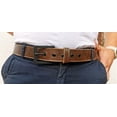 thumbnail image 5 of European Leather Works Rustic Heavy Duty Full Grain Leather Belt for Men - Size 1.53.8 cm Wide & 32" to 46" Length, 5 of 9