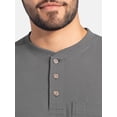 thumbnail image 4 of Wrangler Workwear Men's Heavyweight Long Sleeve Henley Pen Pocket Shirt, Size S-3XL, 4 of 8