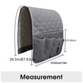 thumbnail image 2 of Maoww Armchair Bag, Organizer, Non-Slip Bag, Storage And Clean, For Storing , Books, Remote Controls, And Phones Gray 32*86cm, 2 of 6