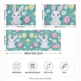 thumbnail image 2 of Yayeee Pillowcase King Size Set of 2 Satin Wrinkle Resistant Pillow Case, Cartoon Easter Bunny, 2 of 8
