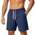 thumbnail image 2 of XuJwPNcy Big and Tall Mens Athletic Shorts Quick Dry Bermuda Shorts Drawstring Waist Workout Sports Shorts with Pockets, 2 of 5