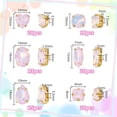 thumbnail image 2 of 106pcs Sew on Rhinestones Pink Sew on Gems Prong Setting Flatback Rhinestones DIY Beads with Brass Claw for Clothing Shoes Headband Wedding Bouquet - 6 Styles DIY, 2 of 9