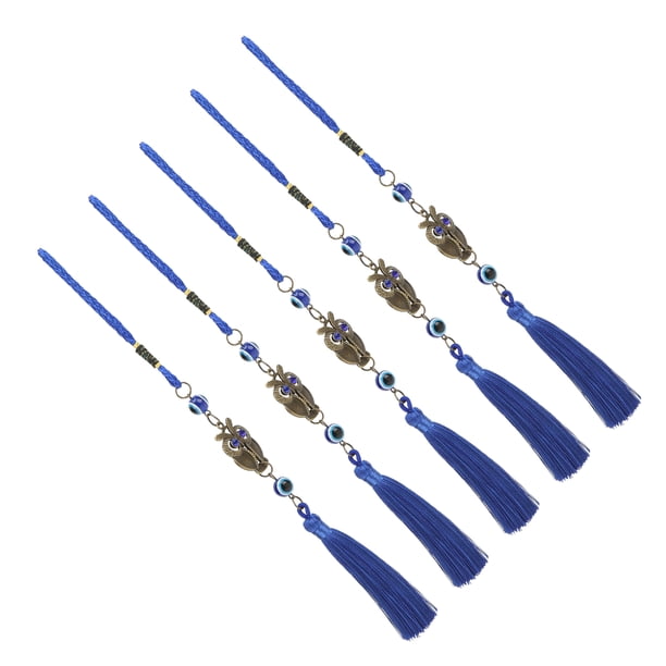 Colgante de ojo azul de búho, 5 piezas Adornos de búho azul Colgante de ojo malvado de búho Hecho para durar