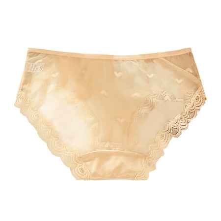 

Women Panties Tummy Control Bikini Lace Low Waist Rise Hipster Cotton Breathable Underwear