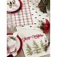 thumbnail image 2 of Fennco Styles Red & Green Holiday Plaid Design 100% Cotton Table Linen, 2 of 8