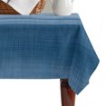 thumbnail image 4 of Haze Blue White Ombre Table Cloth Waterproof Tablecloths, Vintage Gradient Striped Aesthetics Tablecloth Dining Table Cover for Kitchen Party Tabletop Outdoor, Rectangle Tablecloth 52x70 Inch, 4 of 9