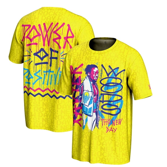 Men's ProSphere Yellow The New Day Xavier Woods T-Shirt