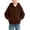 Brown#1, variant on Fesfesfes Kids Unisex Lightweight Zip-Up Hoodie Full Zip Long Sleeve Casual Sweatshirt with Pockets Smooth Fabric Jacket for Boys Girls School Daily Wear Ages 5-16 Years