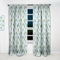 thumbnail image 2 of DESIGN ART Designart 'Peacock Feather' Modern Curtain Single Panel 52 in. wide x 63 in. high - 1 Panel 63 Inches, 2 of 5
