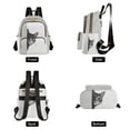 thumbnail image 4 of FORMRS Mini Backpack Purse for Women Quilted Travel Daypack Casual Shoulder Bag, Black Cute Cat, 4 of 7