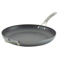 thumbnail image 1 of Circulon 81401 14" Helper Handle Hard Anodized Aluminum Skillet, 14 Inch, Oyster Gray, 1 of 9