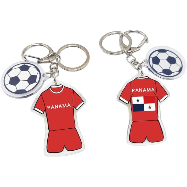 Yanonmyfd2026 World Cup Soccer Keychain - World Cup Pride Accessory, Football Fan Gift & Souvenir (2PCS),Panama