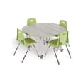 thumbnail image 2 of Round Activity Table - 48" Diameter, A-height - Driftwood Gray/Key Lime/Gray, 2 of 6