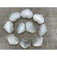 thumbnail image 5 of Selenite Gemstone Hearts, Polished Selenite Puffy Hearts, Selenite Palm Stone, Selenite Heart (2 Hearts）, 5 of 9