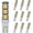 Warm White, variant on GRV T10 921 194 C921 13-5050 SMD Wedge LED Bulb Lamp Super Bright Warm White DC 12V Pack of 10