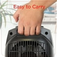 thumbnail image 3 of BLACK+DECKER Personal Ceramic 1500W Indoor Electric Desktop Space Heater, Black, 3 of 9