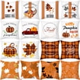 thumbnail image 6 of 2022 New Pillowcase Autumn Maple Leaf Sofa Cushion Household Supplies Peach Skin Cushion Cover, 6 of 6
