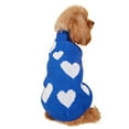 thumbnail image 6 of Dog Sweaters Valentines Day for Small Dogs, Turtleneck Heart Pet Festival Knitwear Pullover Sweaters Cat Dog Clothes, Blue M, 6 of 8