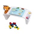 thumbnail image 5 of Mind Reader Kids Lap Desk, Activity Tray, Drawing, Stackable, Classroom, Portable, Plastic, Blue, 5 of 7