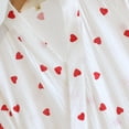 thumbnail image 4 of Womens Bath Robe Kimono Printed Weave Loungewear Sleepwear for Women,White,M, 4 of 8