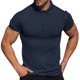 thumbnail image 1 of Gibobby Polo Casual para Hombre Polo de piqué elástico de Manga Corta Camisa de Polo para Hombre(Marina,XG), 1 of 4
