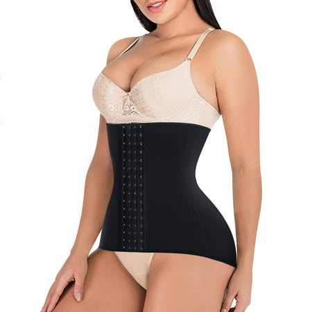 

Eleady Women Back support Waist Trainer Recovery Support Pelvis Belt Body Shaper Invisible Comfy Underwear Postpartum Belly Wrap (Black XX-Large)