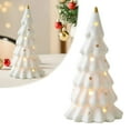 thumbnail image 2 of WMGHA Ceramic Christmas Trees, Pre-Lit Hand-Painted Tabletop Holiday Decoration - Miniature Christmas Small Scene Decoration Props for Holiday Display, 2 of 9