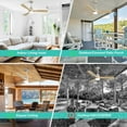 thumbnail image 2 of Sofucor 52" Ceiling Fan with Light and Remote, 3 Reversible Burlywood Blades, Nickel Finish", 2 of 11