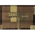 thumbnail image 1 of Ahgly Company Indoor Rectangle Abstract Brown Modern Area Rugs, 7' x 9', 1 of 4