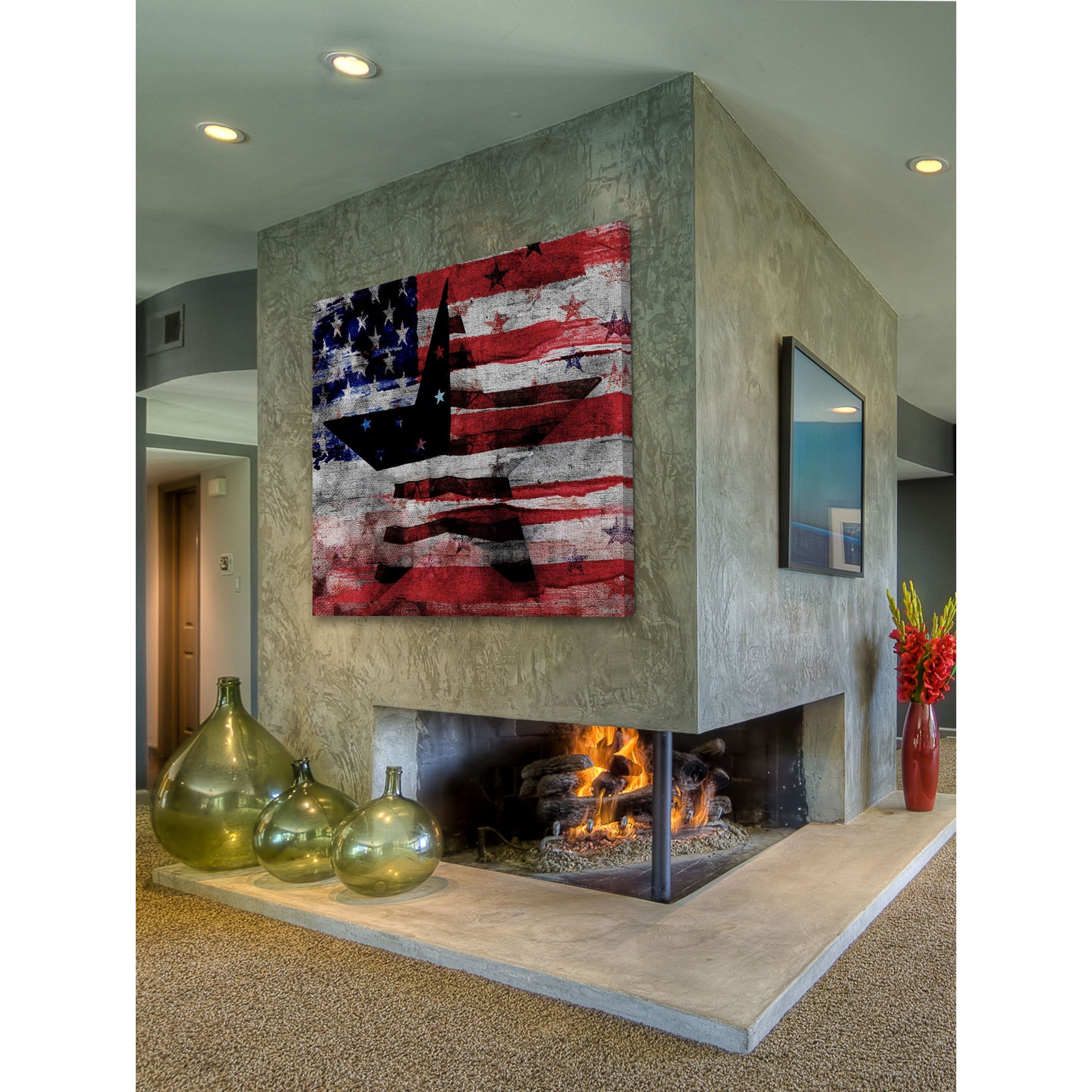 Parvez Taj "Patriotic Emblem" Print on Canvas