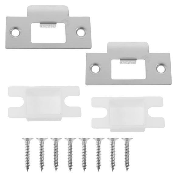 OFFIGAM Stainless Steel Lock Latch Guard Plates for Internal Doors, 2 Sets, Security Hardware Accessories