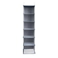 thumbnail image 5 of Household Essentials Hanging Cotton Blend Closet Organizer with 6 Storage Shelves, Denim, 5 of 9