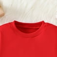 thumbnail image 7 of Ulanda Toddler Baby Boy Clothes Girl Basic Plain Sweatshirt Long Sleeve Shirts Kids Fall Winter Sweat Shirt Tops (Red, 3-4 Years), 7 of 7