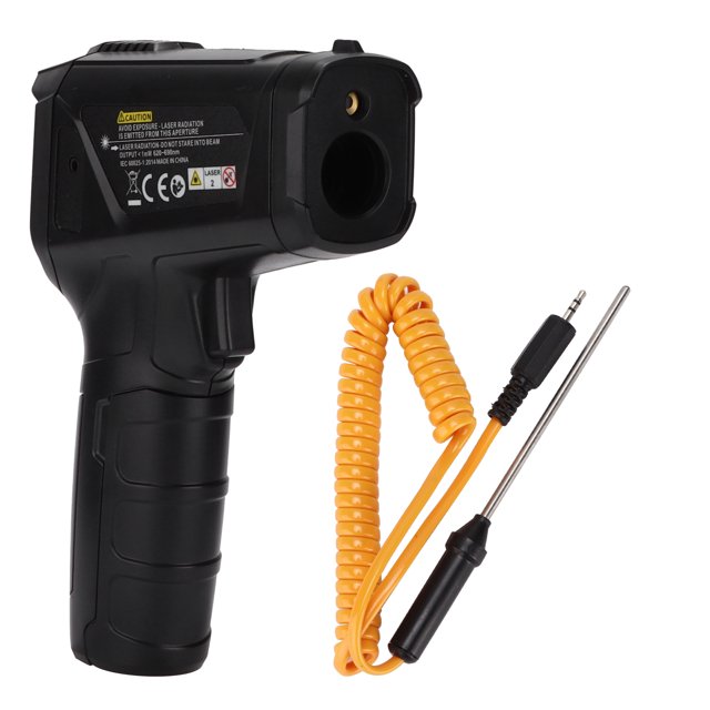 Termómetro IR, Medidor De Temperatura Infrarrojo, Pantalla A Color, Retroiluminación HD Para Aire Acondicionado Industrial ANGGREK IR Thermometer