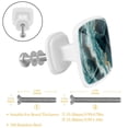 thumbnail image 3 of HemaKayy 4 Pack 1.2" Decorative Cabinet Knobs - Elegant, ABS Glass Square White Handles for Kitchen, Bedroom, Bathroom, and Home Furniture Decor - Unique Marble Texture, 3 of 6