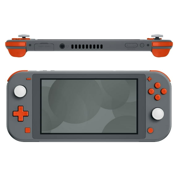 eXtremeRate Orange Replacement ABXY Home Capture Plus Minus Keys Dpad L R ZL ZR Trigger for Nintendo Switch Lite, Full Set Buttons Repair Kits with Tools for Nintendo Switch Lite