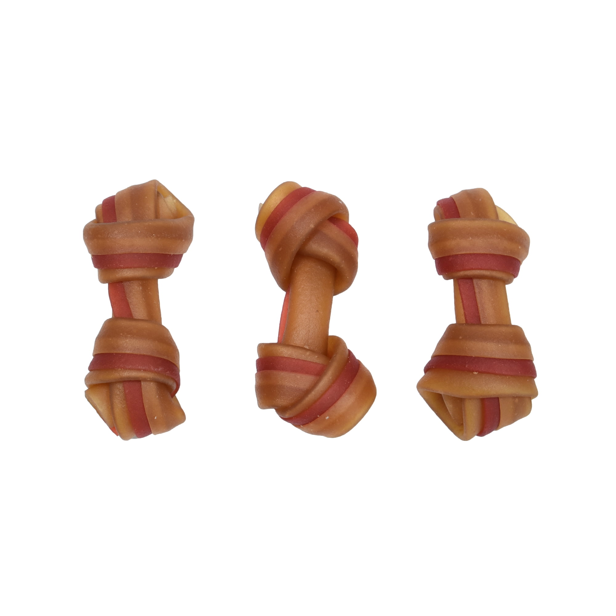 (12 pack) Ol' Roy 2.5 Inch Rawhide Free Mini Knotted Peanut Butter Flavored Bones, Chews for Dogs, 14 oz, 25 Count
