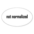 thumbnail image 1 of CafePress - Not Normalized Oval Sticker - Sticker (Oval), 1 of 1