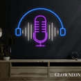 thumbnail image 2 of Glowneon Micro Headphone Neon Sign, Micro Headphone Shop Led Sign, 2 of 4
