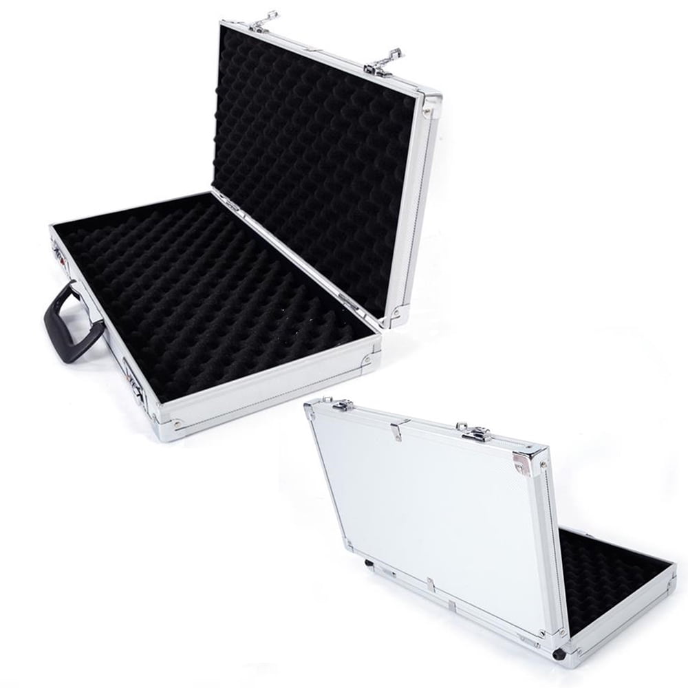 Aluminum Tool Box Silver Equipment Tool Case with PreScored Foam