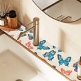 thumbnail image 2 of Yayeee Faucet Mat for Kitchen Sink 30" Diatomite Long Splash Guard Pad, Green Butterflies, 2 of 7