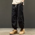 thumbnail image 4 of 2023 New Korean Fashion Men's Casual Cargo Pants Autumn Y2K Streetwear Baggy Jogger Sweatpants Hip Hop Harem Sports Trousers, 4 of 6